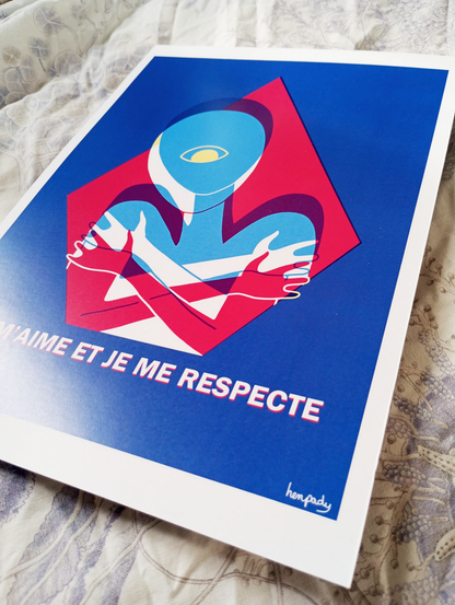 Print A4 "Je m'aime et je me respecte"